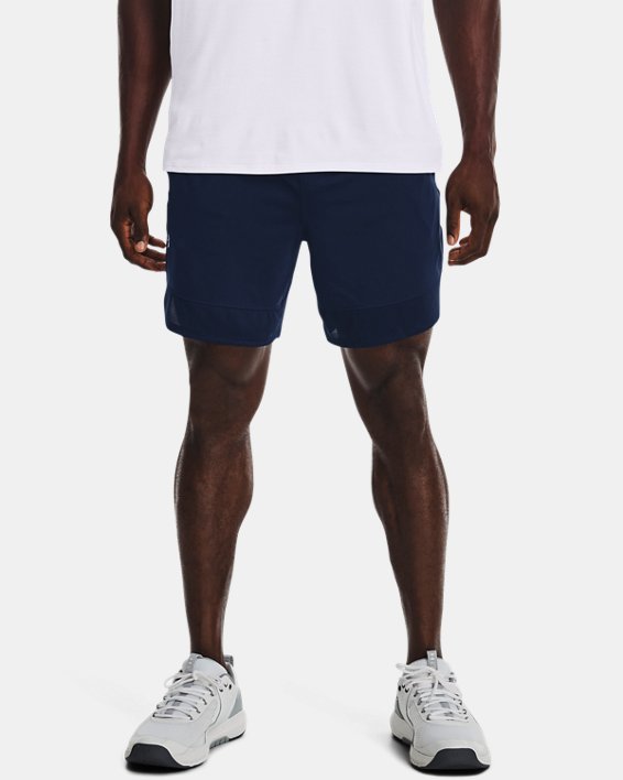 Men's UA Training Stretch 7" Shorts, Navy, pdpMainDesktop image number 0
